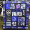 Run Every Mile Quilt Blanket Tr12  Quilt